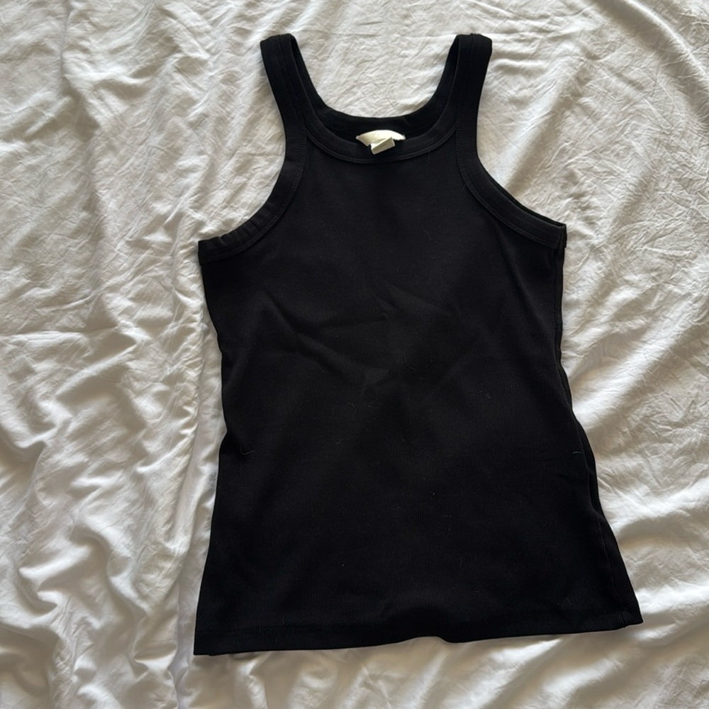 Blank High Neck Tank Top